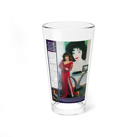 Joan Collins #666 (Vintage Female Icon) Pint Glass 16oz 16oz - Go Mug Yourself