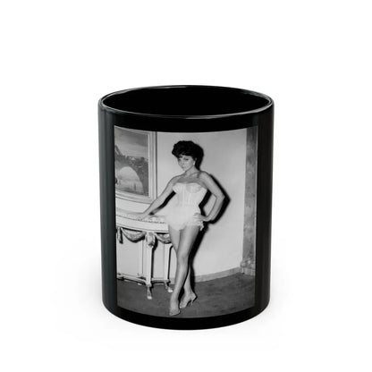 Joan Collins #669 (Vintage Female Icon) Black Coffee Mug 11oz - Go Mug Yourself
