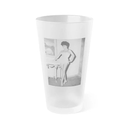 Joan Collins #669 (Vintage Female Icon) Frosted Pint Glass 16oz 16oz Frosted - Go Mug Yourself