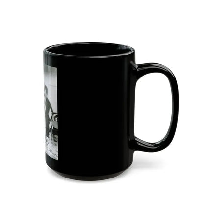 Joan Collins #670 (Vintage Female Icon) Black Coffee Mug - Go Mug Yourself