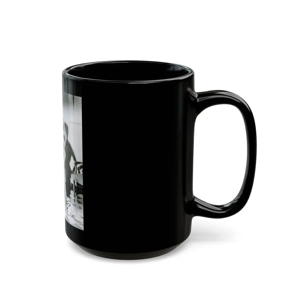 Joan Collins #670 (Vintage Female Icon) Black Coffee Mug - Go Mug Yourself