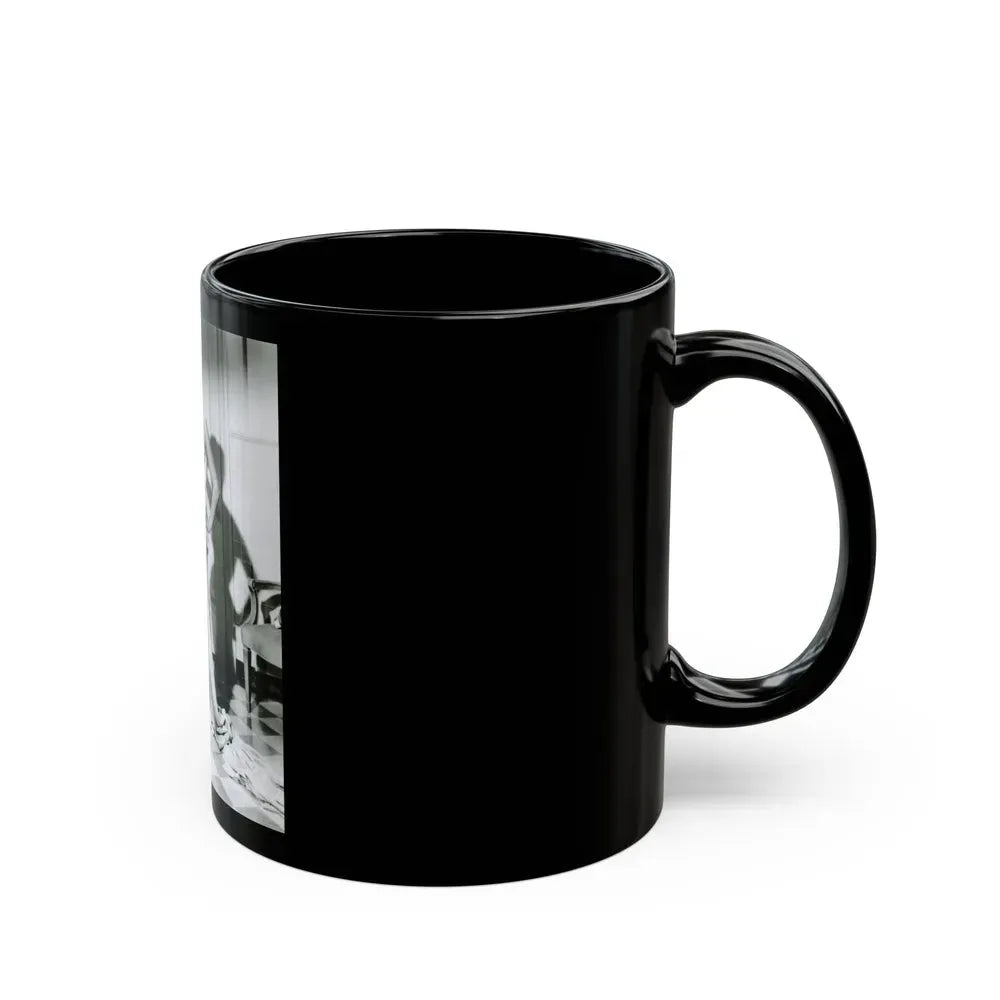 Joan Collins #670 (Vintage Female Icon) Black Coffee Mug - Go Mug Yourself