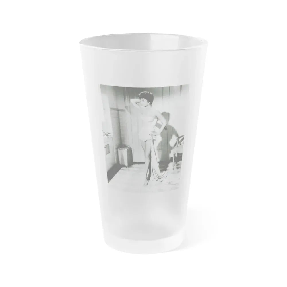 Joan Collins #670 (Vintage Female Icon) Frosted Pint Glass 16oz 16oz Frosted - Go Mug Yourself