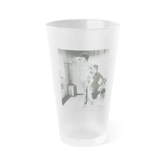 Joan Collins #670 (Vintage Female Icon) Frosted Pint Glass 16oz 16oz Frosted - Go Mug Yourself