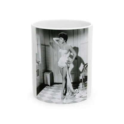Joan Collins #670 (Vintage Female Icon) White Coffee Mug 11oz - Go Mug Yourself
