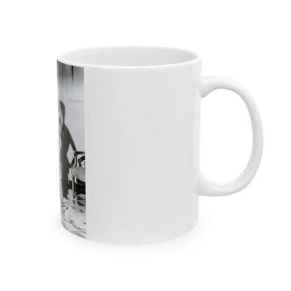 Joan Collins #670 (Vintage Female Icon) White Coffee Mug - Go Mug Yourself