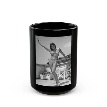 Joan Collins #671 (Vintage Female Icon) Black Coffee Mug 15oz - Go Mug Yourself