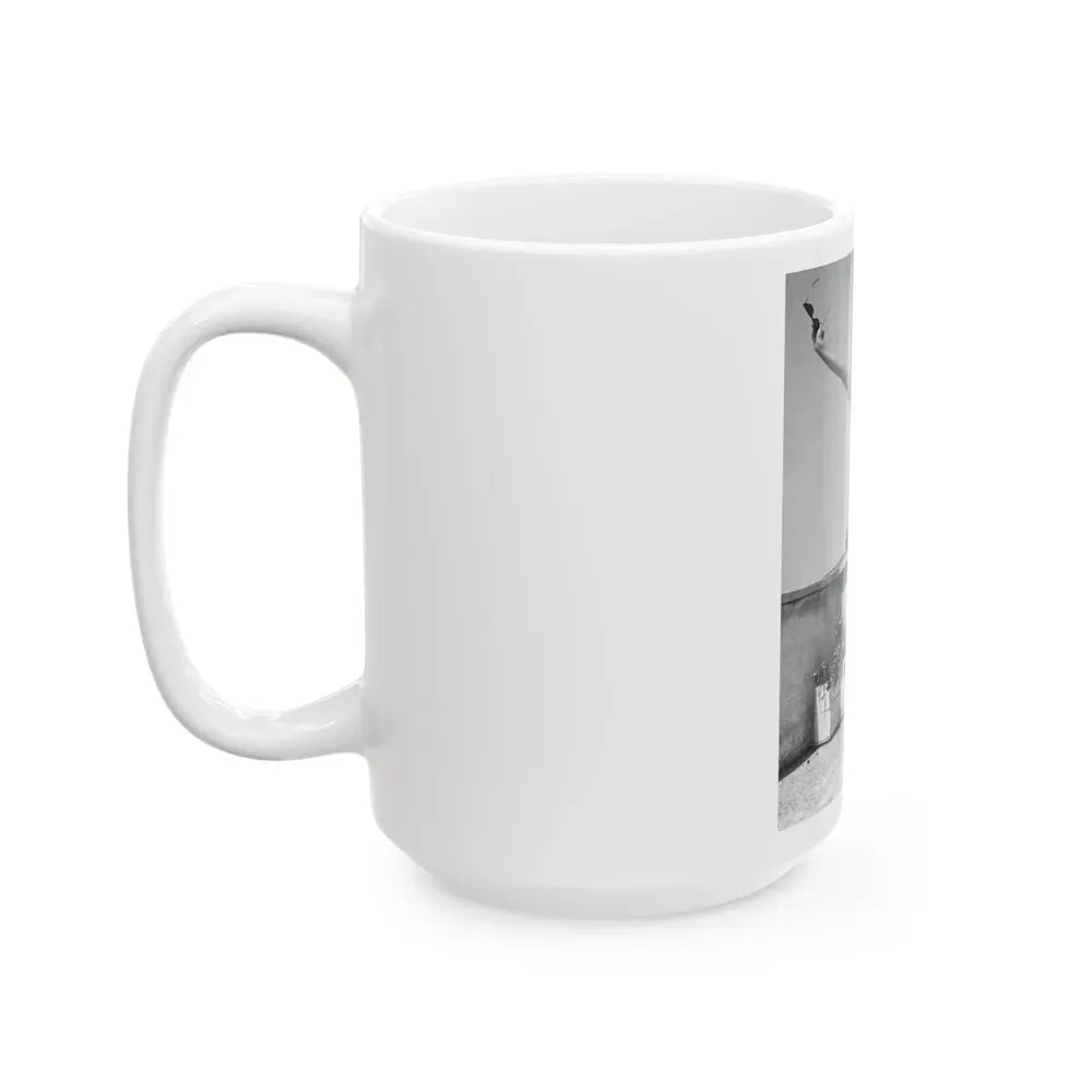 Joan Collins #671 (Vintage Female Icon) White Coffee Mug - Go Mug Yourself