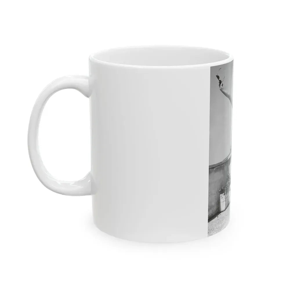 Joan Collins #671 (Vintage Female Icon) White Coffee Mug - Go Mug Yourself