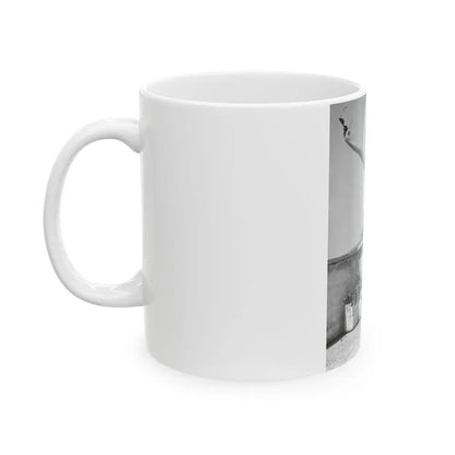 Joan Collins #671 (Vintage Female Icon) White Coffee Mug - Go Mug Yourself