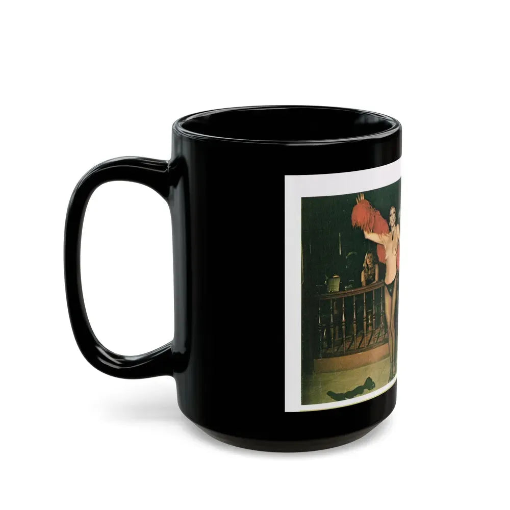 Joan Collins #672 (Vintage Female Icon) Black Coffee Mug - Go Mug Yourself