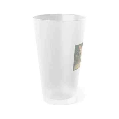 Joan Collins #672 (Vintage Female Icon) Frosted Pint Glass 16oz - Go Mug Yourself