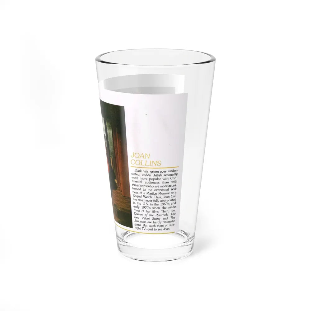 Joan Collins #672 (Vintage Female Icon) Pint Glass 16oz - Go Mug Yourself