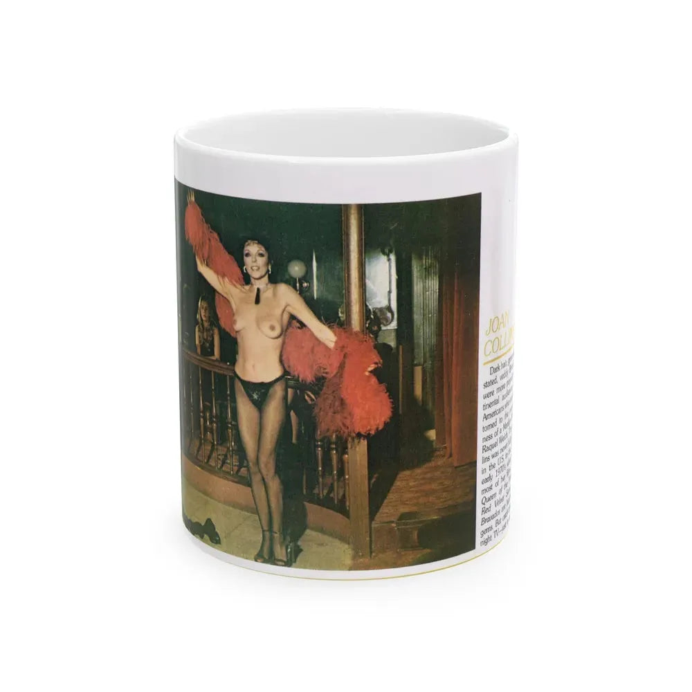 Joan Collins #672 (Vintage Female Icon) White Coffee Mug 11oz - Go Mug Yourself