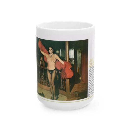 Joan Collins #672 (Vintage Female Icon) White Coffee Mug 15oz - Go Mug Yourself