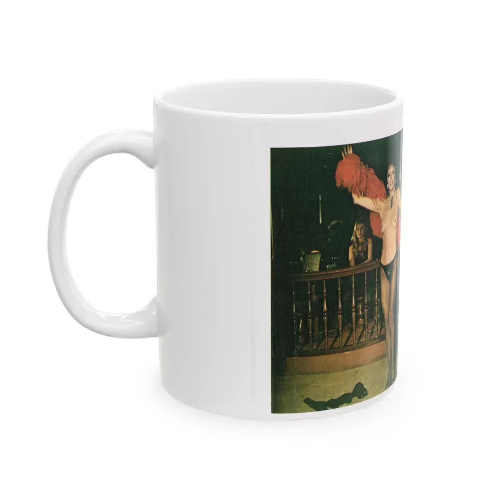 Joan Collins #672 (Vintage Female Icon) White Coffee Mug - Go Mug Yourself