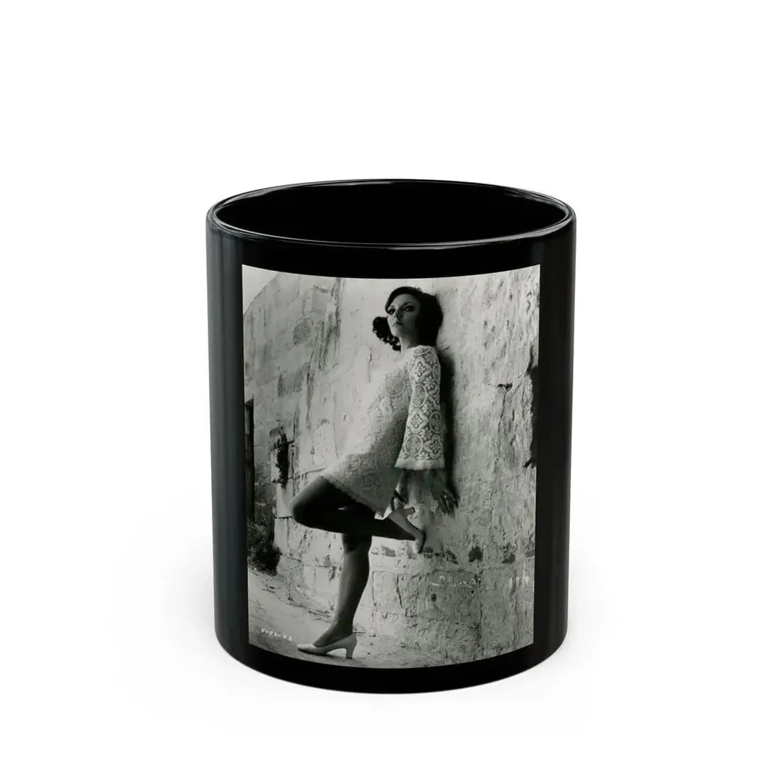 Joan Collins #673 (Vintage Female Icon) Black Coffee Mug 11oz - Go Mug Yourself