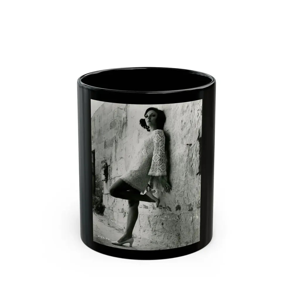 Joan Collins #673 (Vintage Female Icon) Black Coffee Mug 11oz - Go Mug Yourself