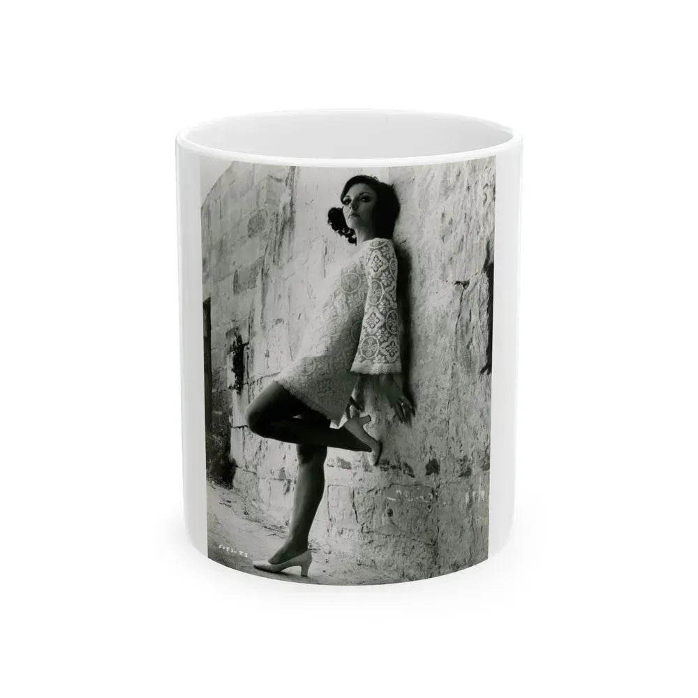 Joan Collins #673 (Vintage Female Icon) White Coffee Mug 11oz - Go Mug Yourself