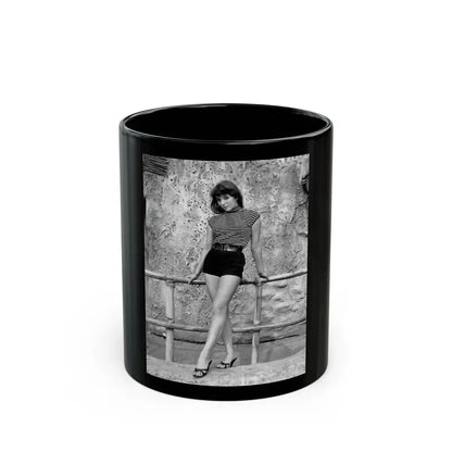 Joan Collins #677 (Vintage Female Icon) Black Coffee Mug 11oz - Go Mug Yourself