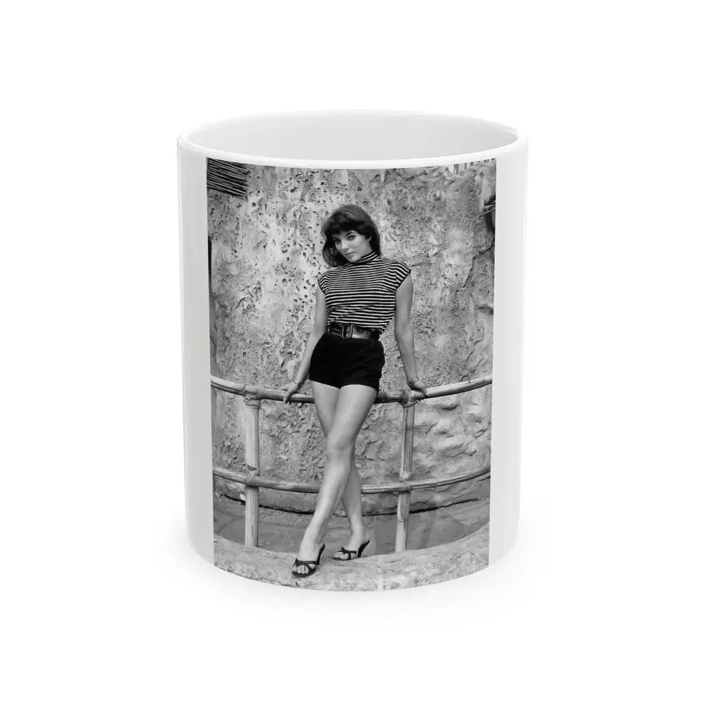 Joan Collins #677 (Vintage Female Icon) White Coffee Mug 11oz - Go Mug Yourself