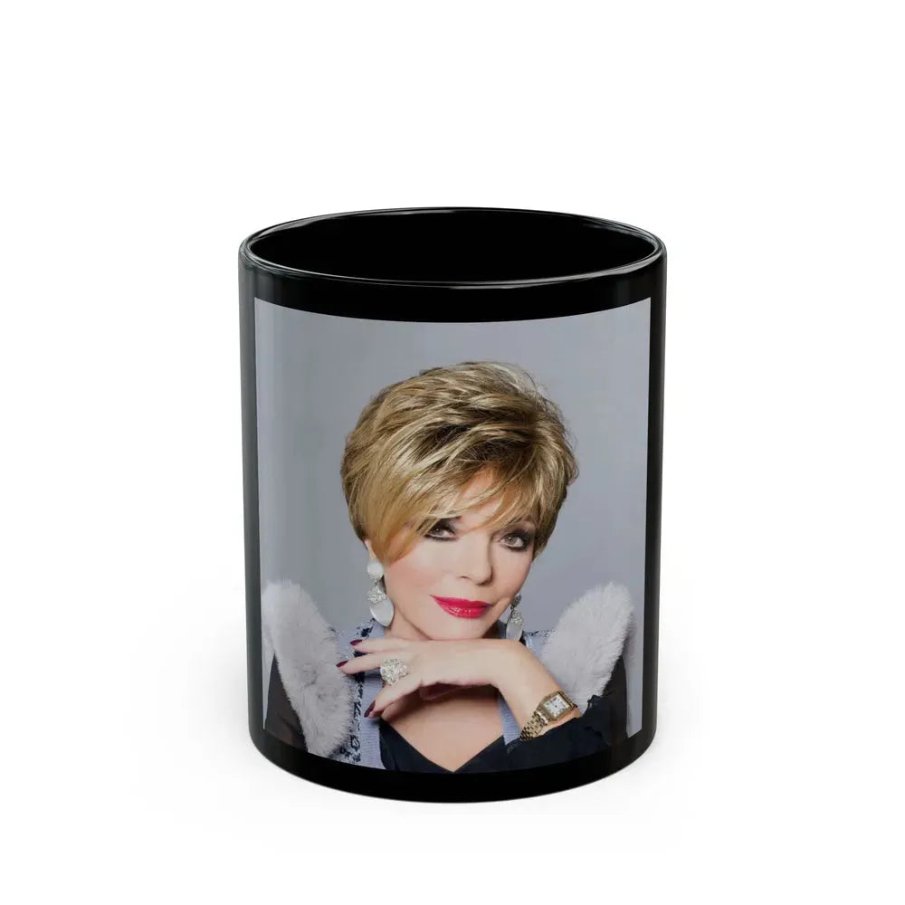 Joan Collins #678 (Vintage Female Icon) Black Coffee Mug 11oz - Go Mug Yourself