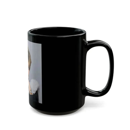 Joan Collins #678 (Vintage Female Icon) Black Coffee Mug - Go Mug Yourself
