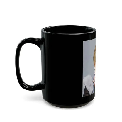 Joan Collins #678 (Vintage Female Icon) Black Coffee Mug - Go Mug Yourself