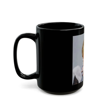 Joan Collins #678 (Vintage Female Icon) Black Coffee Mug - Go Mug Yourself