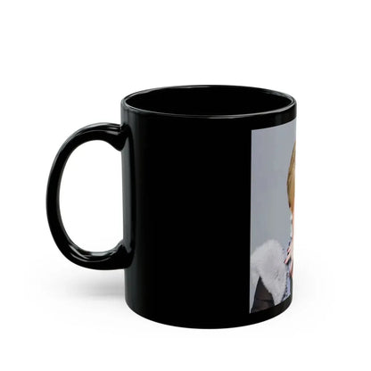 Joan Collins #678 (Vintage Female Icon) Black Coffee Mug - Go Mug Yourself