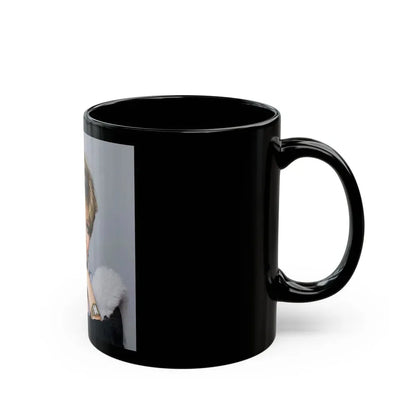 Joan Collins #678 (Vintage Female Icon) Black Coffee Mug - Go Mug Yourself