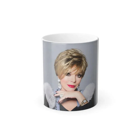 Joan Collins #678 (Vintage Female Icon) Color Changing Coffee Mug 11oz - Go Mug Yourself