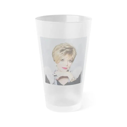 Joan Collins #678 (Vintage Female Icon) Frosted Pint Glass 16oz 16oz Frosted - Go Mug Yourself