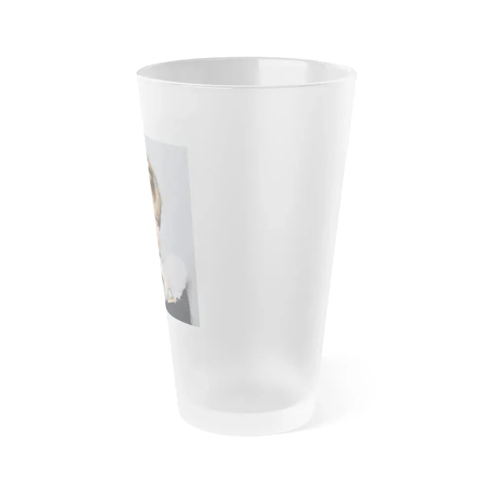 Joan Collins #678 (Vintage Female Icon) Frosted Pint Glass 16oz - Go Mug Yourself