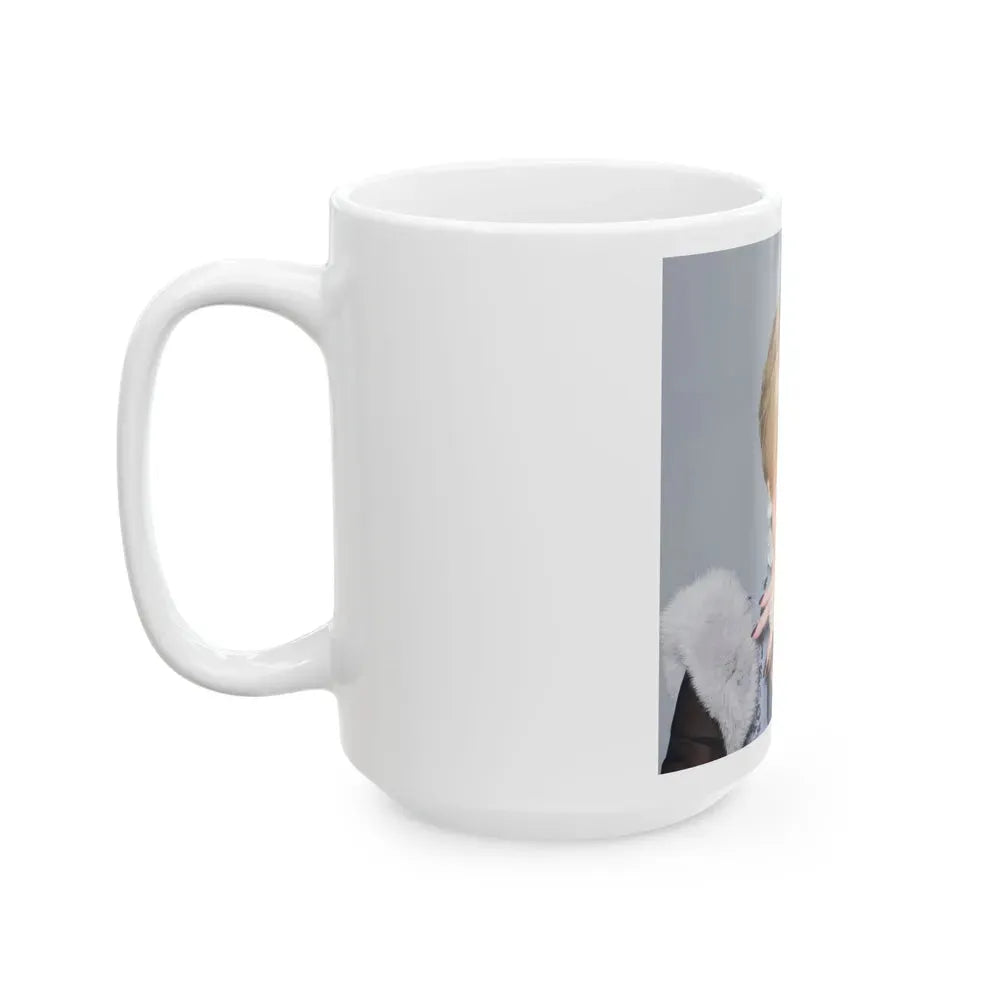Joan Collins #678 (Vintage Female Icon) White Coffee Mug - Go Mug Yourself