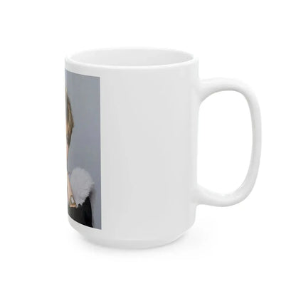 Joan Collins #678 (Vintage Female Icon) White Coffee Mug - Go Mug Yourself