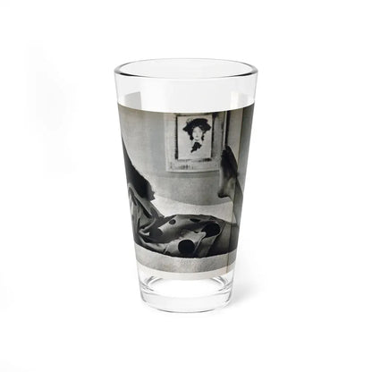 Joan Collins #679 - International Pin-Ups Mag. '57 - 1 B&W Centerfold Photo (Vintage Female Icon) Pint Glass 16oz 16oz - Go Mug Yourself