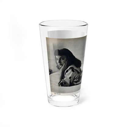Joan Collins #679 - International Pin-Ups Mag. '57 - 1 B&W Centerfold Photo (Vintage Female Icon) Pint Glass 16oz - Go Mug Yourself