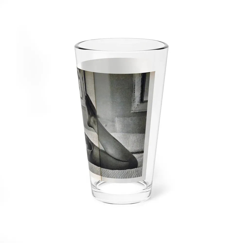 Joan Collins #679 - International Pin-Ups Mag. '57 - 1 B&W Centerfold Photo (Vintage Female Icon) Pint Glass 16oz - Go Mug Yourself