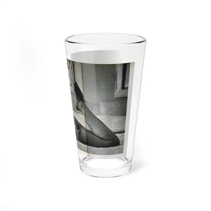 Joan Collins #679 - International Pin-Ups Mag. '57 - 1 B&W Centerfold Photo (Vintage Female Icon) Pint Glass 16oz - Go Mug Yourself