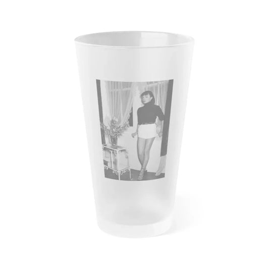Joan Collins #683 (Vintage Female Icon) Frosted Pint Glass 16oz 16oz Frosted - Go Mug Yourself