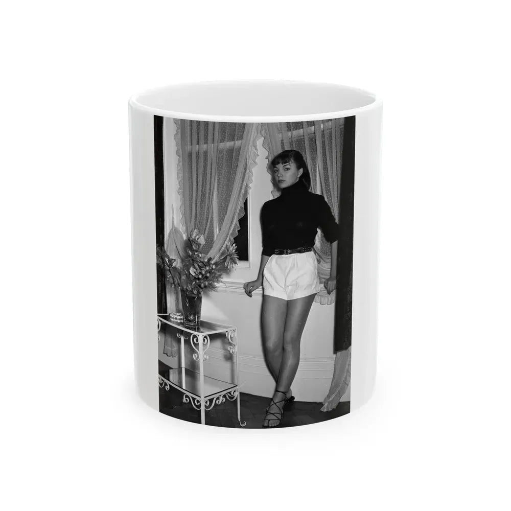 Joan Collins #683 (Vintage Female Icon) White Coffee Mug 11oz - Go Mug Yourself
