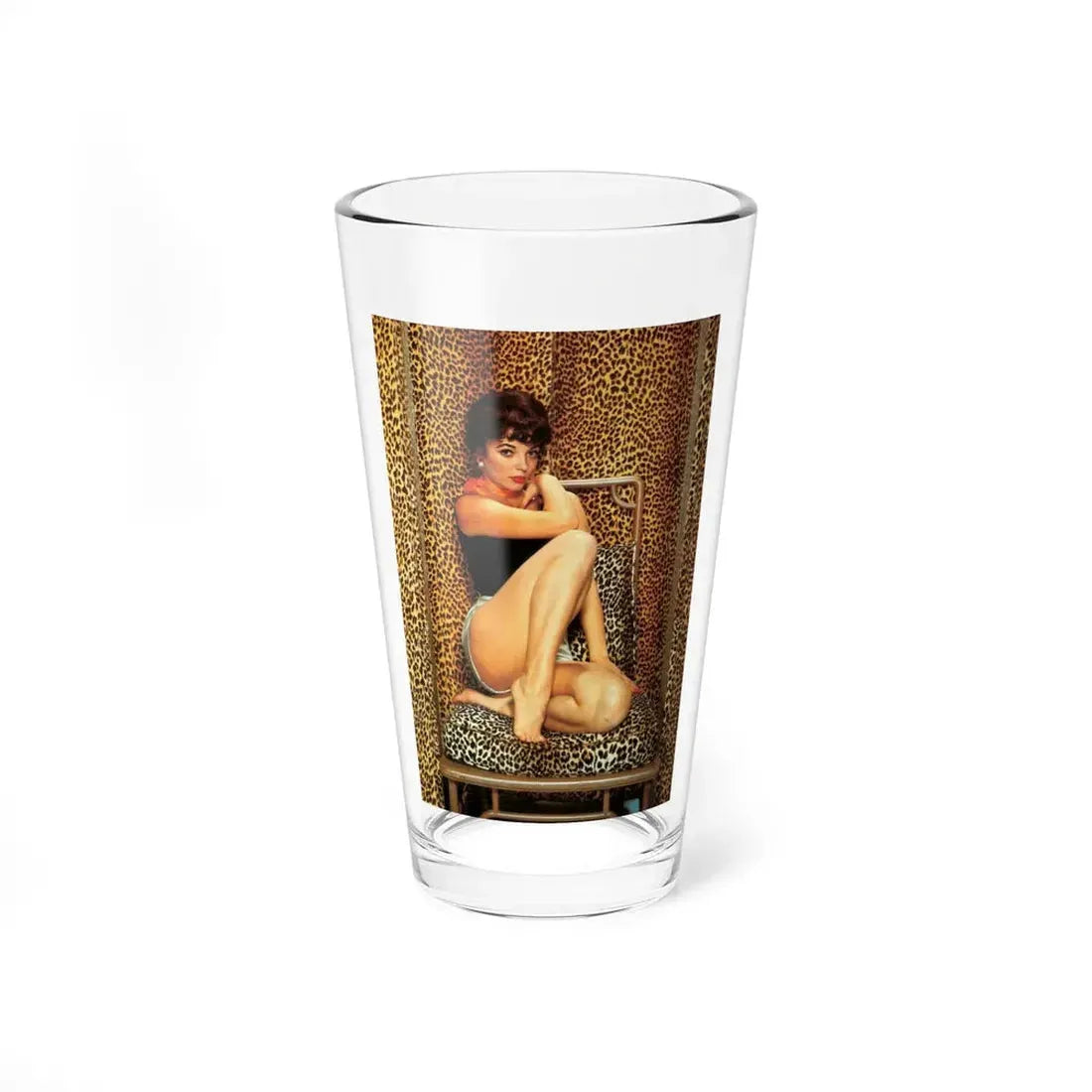 Joan Collins #78 (Vintage Female Icon) Pint Glass 16oz 16oz - Go Mug Yourself