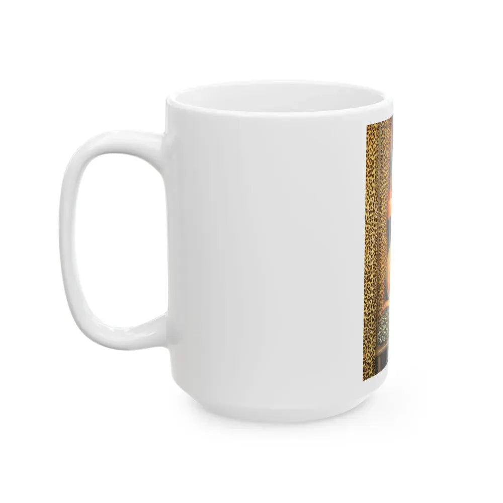 Joan Collins #78 (Vintage Female Icon) White Coffee Mug - Go Mug Yourself
