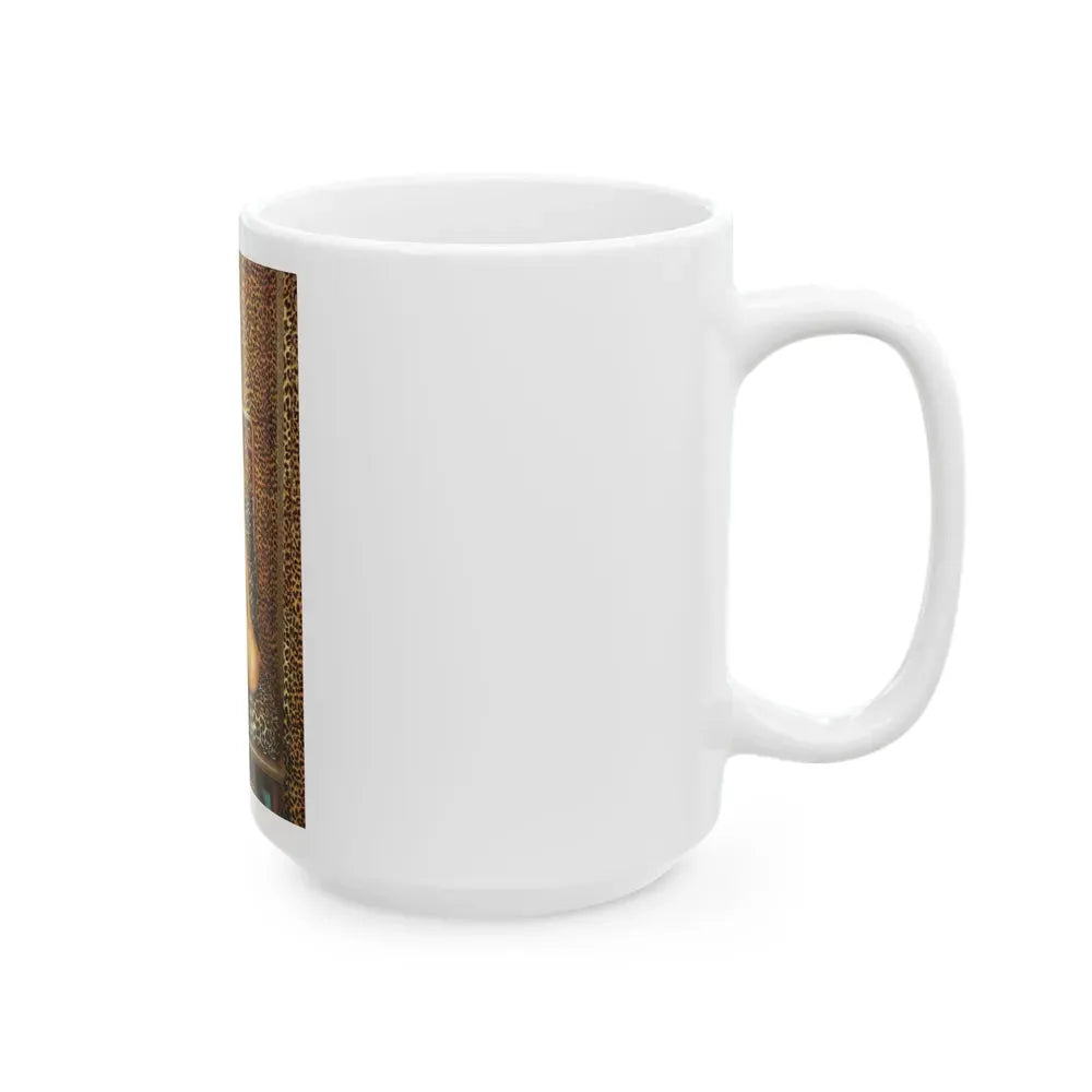 Joan Collins #78 (Vintage Female Icon) White Coffee Mug - Go Mug Yourself