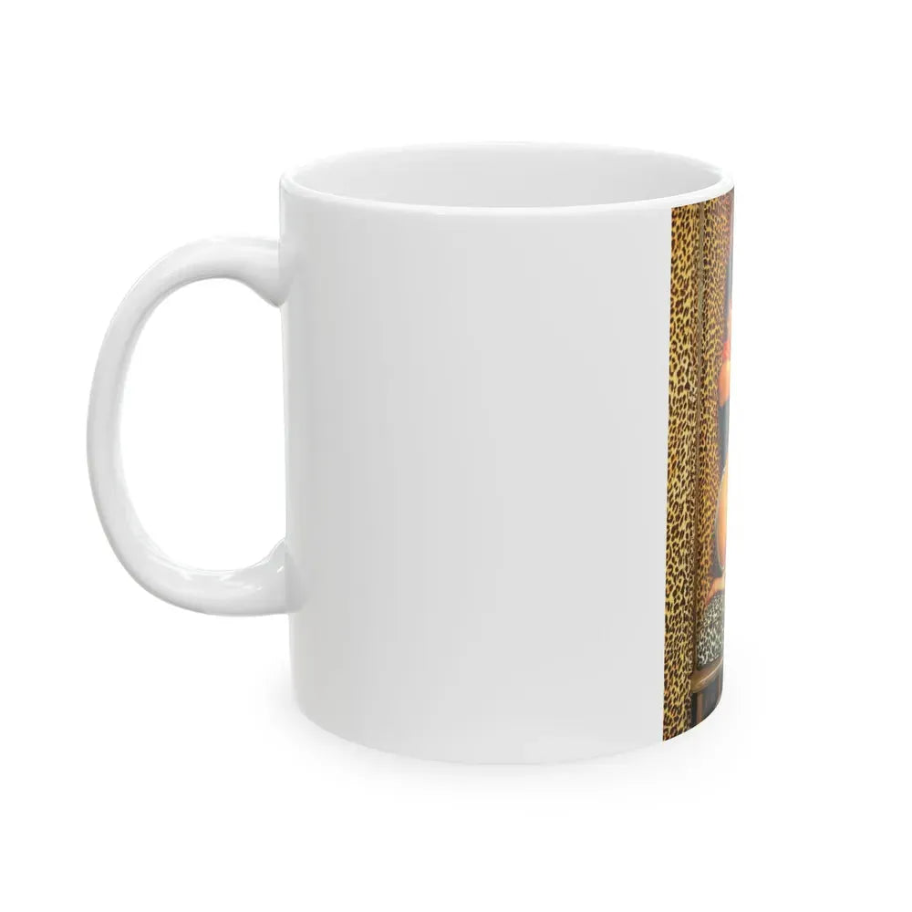 Joan Collins #78 (Vintage Female Icon) White Coffee Mug - Go Mug Yourself