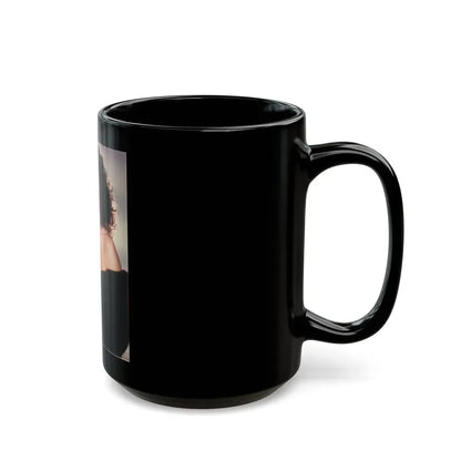 Joan Collins #89 (Vintage Female Icon) Black Coffee Mug - Go Mug Yourself