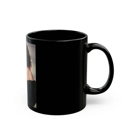 Joan Collins #89 (Vintage Female Icon) Black Coffee Mug - Go Mug Yourself
