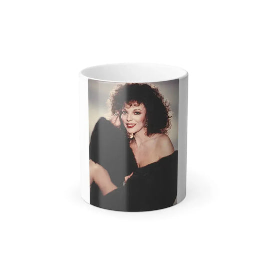Joan Collins #89 (Vintage Female Icon) Color Changing Coffee Mug 11oz - Go Mug Yourself
