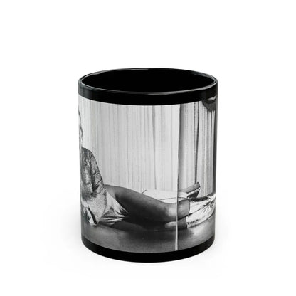Joan Collins #98 (Vintage Female Icon) Black Coffee Mug 11oz - Go Mug Yourself